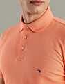 Tommy Hilfiger Solid Slim-Fit Cotton Polo T-Shirt