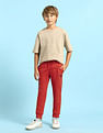 U.S. Polo Assn. Kids Boys Pure Cotton Solid Joggers