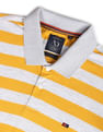 AD by Arvind Horizontal Stripe Pique Polo Shirt