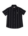 U.S. Polo Assn. Kids Boys Vertical Striped Regular Fit Shirt