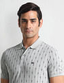 Arrow Sports Geometric Print Regular Polo Shirt