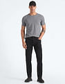 Flying Machine Mid Rise Slash Slim Tapered Jeans