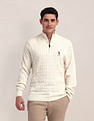 U.S. Polo Assn. High Neck Zipper Sweater