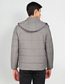 U.S. Polo Assn. Denim Co. Detachable Hood Heathered Heat Tech Jacket