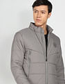 U.S. Polo Assn. Denim Co. Detachable Hood Heathered Heat Tech Jacket