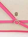 Tommy Hilfiger Solid Pink Polyester Hand Bags