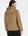 Tommy Hilfiger Regular-Fit Polyester Hooded Neck Quilted Jacket