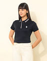 U.S. Polo Assn. Women Regular Fit Solid Polo Shirt