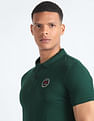 Flying Machine Appliqued Logo Solid Polo Shirt