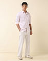 U.S. Polo Assn. Windowpane Checked Tailored Fit Shirt