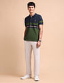 U.S. Polo Assn. Colourblocked Slim Fit Polo Shirt
