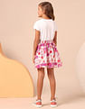 U.S. Polo Assn. Kids Girls Floral Printed Fit And Flare Dress