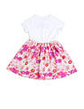 U.S. Polo Assn. Kids Girls Floral Printed Fit And Flare Dress