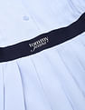 Tommy Hilfiger Polyester Spread Collar A-Line Dress
