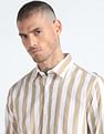 Flying Machine Vertical Stripe Pure Cotton Shirt