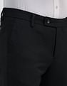 Arrow Denver Slim Fit Solid Trousers