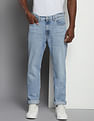 Tommy Hilfiger Ethan Relaxed Straight Fit Whiskered Jeans