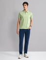 AD by Arvind Slim Fit Mercerised Polo Shirt