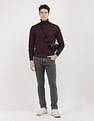 Tommy Hilfiger Gifting 2 Tone Fairisle Roll Neck Sweater
