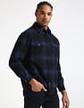 Tommy Hilfiger Tartan Checked Wool Overshirt