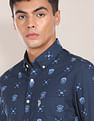 U.S. Polo Assn. Back Pleat Printed Casual Shirt