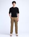 Flying Machine Straight Fit Solid Trousers
