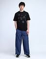 Flying Machine Graphic Printed Cotton Polo Shirts