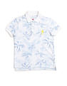 U.S. Polo Assn. Kids Boys All Over Printed Regular Fit Polo Shirt