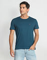 Arrow Sports Solid Crew Neck Cotton T-Shirt