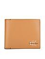 Calvin Klein Men Brown Bi Fold Logo Leather Wallet