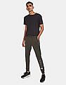 Flying Machine Elasticized Waist Cotton Print Joggers