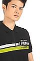 U.S. Polo Assn. Denim Co. Cotton Brand Print Polo Shirt