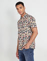 Flying Machine Short Sleeve Floral Print Shirt