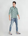 Flying Machine Floral Print Cotton Shirt
