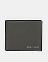 Calvin Klein Men Dark Olive Bi-Fold Textured Leather Wallet