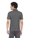 Flying Machine Geometric Print Pique Polo Shirt