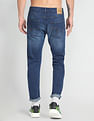 Flying Machine Slash Slim Tapered Dark Wash Jeans