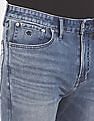 Calvin Klein Men Blue Skinny Fit Stone Wash Four-Way Stretch Jeans
