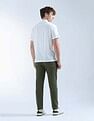 Flying Machine Mid Rise Slash Slim Tapered Fit Trouser