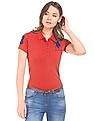 U.S. Polo Assn. Women Regular Fit Pique Polo Shirt