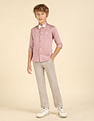 U.S. Polo Assn. Kids Boys Pure Cotton Regular Fit Shirt