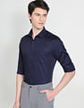 Arrow Geometric Patterned Slim Shirt