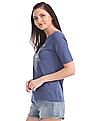 U.S. Polo Assn. Women Crew Neck Horse Print T-Shirt