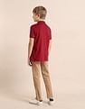 U.S. Polo Assn. Kids Boys Brand Printed Regular Fit Polo Shirt