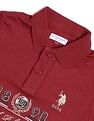 U.S. Polo Assn. Kids Boys Brand Printed Regular Fit Polo Shirt