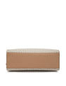 Tommy Hilfiger Printed Beige PVC Hand Bag
