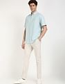 Tommy Hilfiger Solid Regular-Fit Cotton Shirt