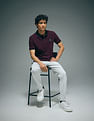 Flying Machine Contrast Collar Cotton Polo Shirt