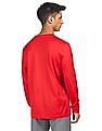 Calvin Klein Men Red Long Sleeve Logo Print T-Shirt