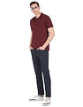 AD by Arvind Modern Jersey Slub Polo Shirt